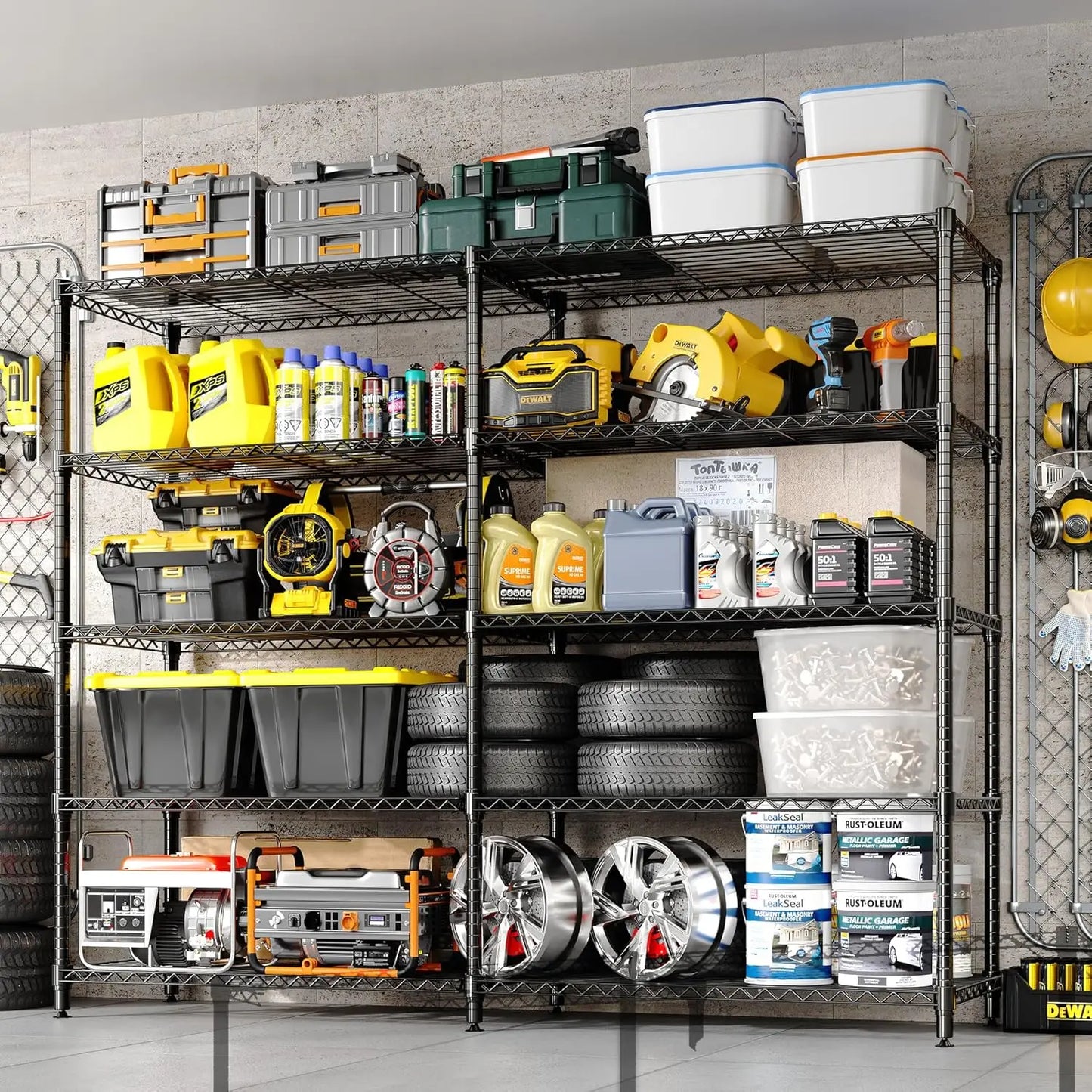 TWISTER.CK Heavy Duty 5-Tier Metal Storage Shelves
