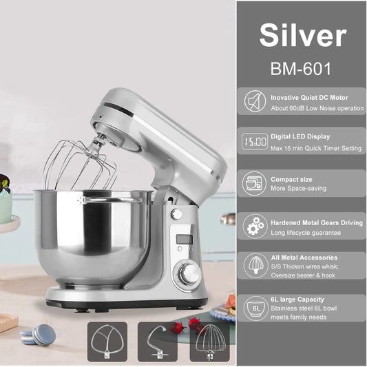 Biolomix Kitchen Stand Mixer and Blender Quiet Six-Speed