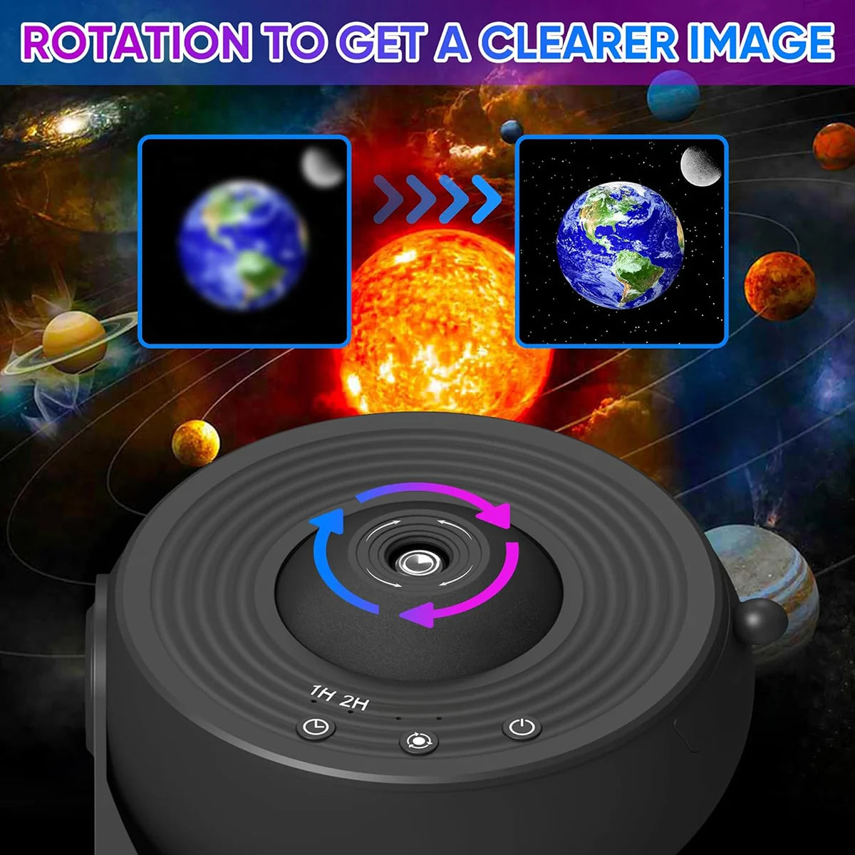 Mexllex Galaxy Star Projector Night Light With 13 Film Discs