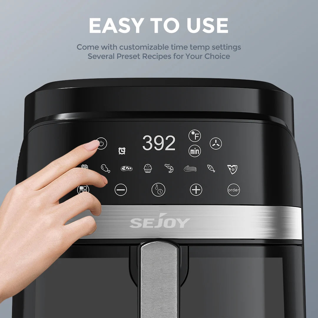 SEJOY 8In1 Air Fryer Oven 6 Quart Capacity Dehydrate