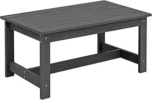 HDPE Patio Furniture Set 6-Piece Outdoor Sectional Sofa And Table
