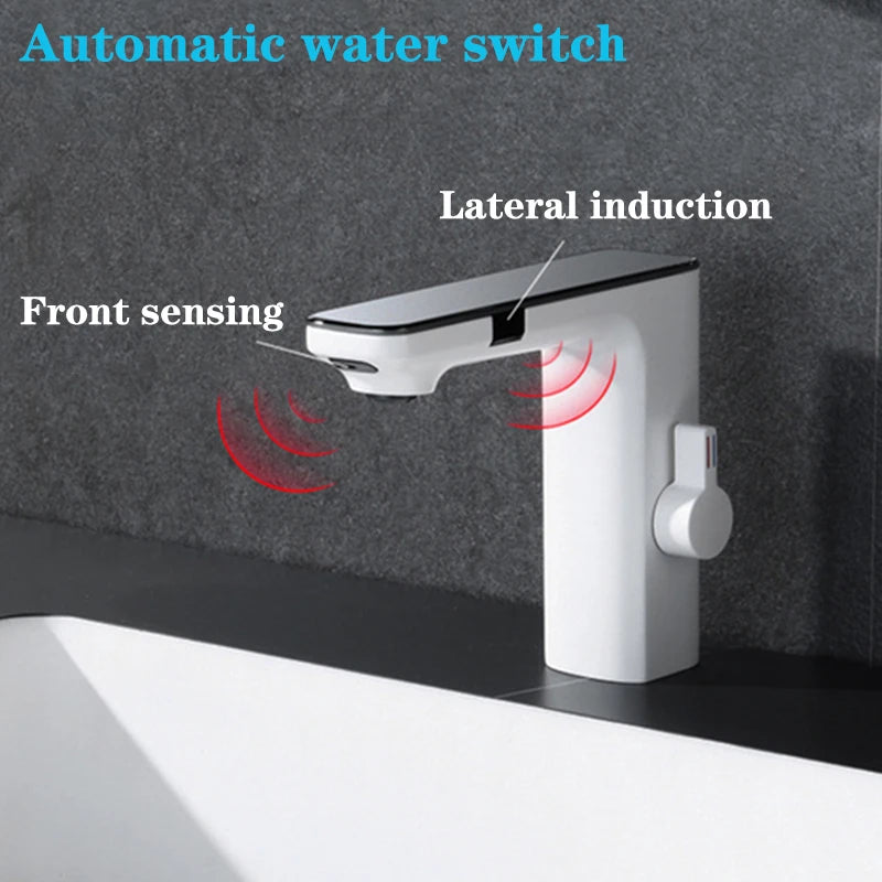 Wanmivezlo Touchless Sensor Basin Faucet With Digital Display