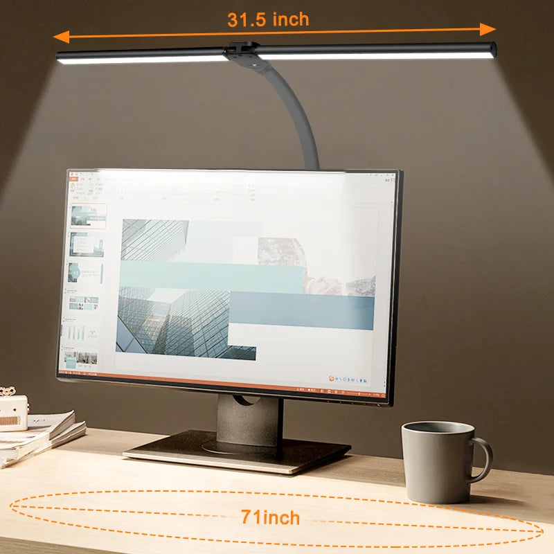 LAOPAO Double Head LED Desk Lamp With Eye Protection