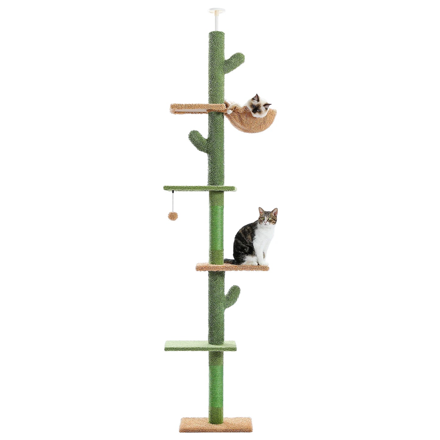 PAWZ Road 5 Tier Floor to Ceiling Cat Tree Scratching