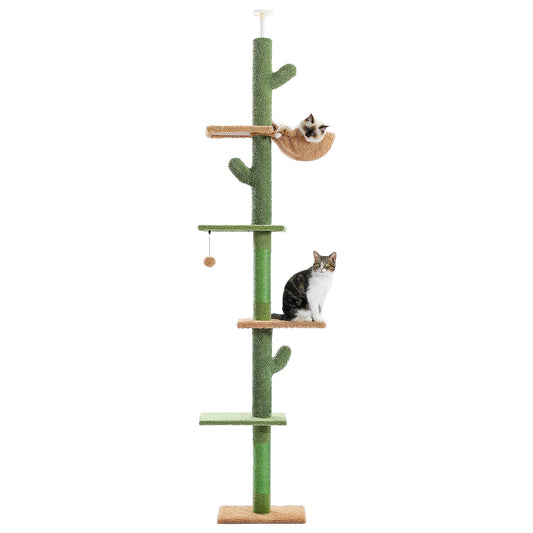 PAWZ Road 5 Tier Floor to Ceiling Cat Tree Scratching