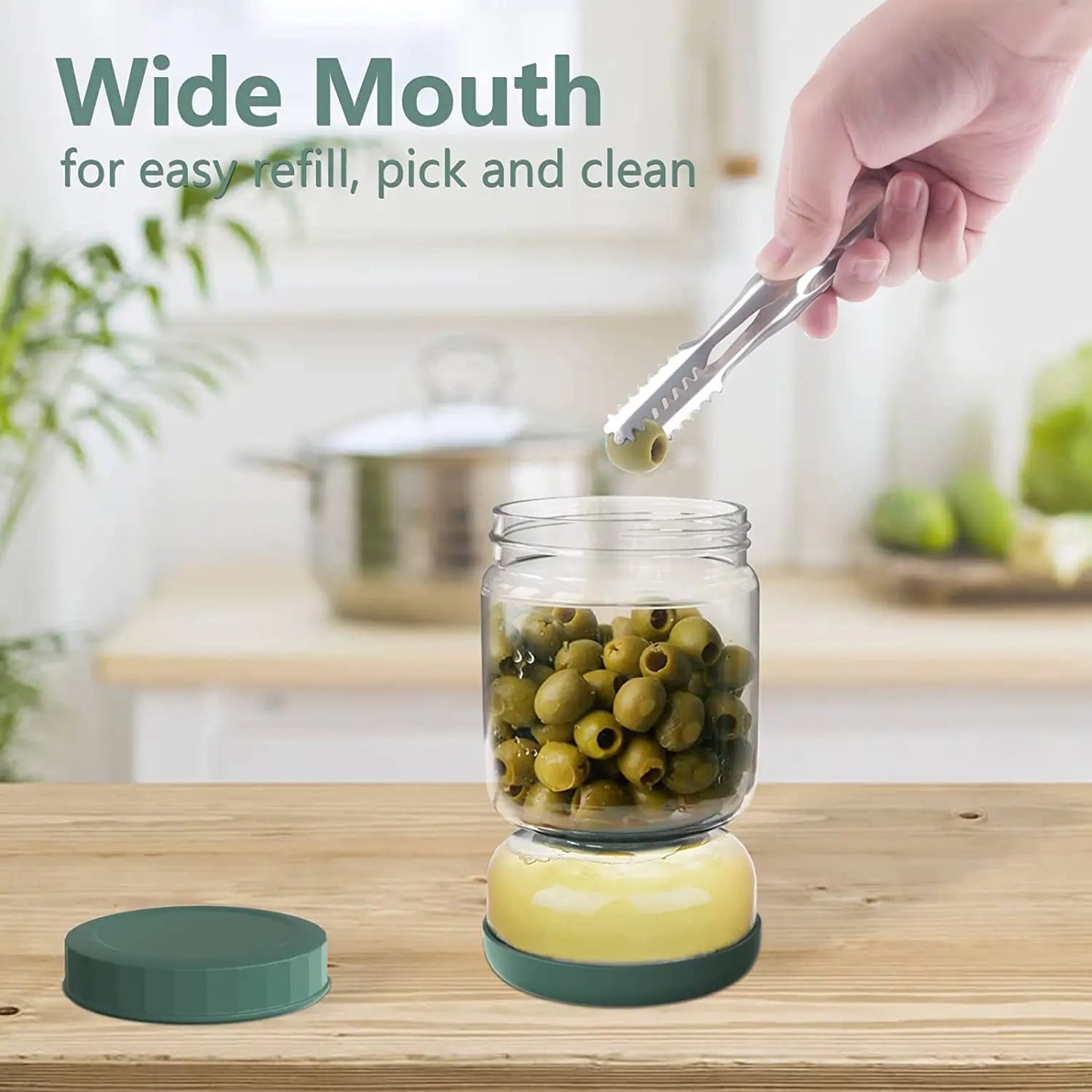 Luvan Glass Fermentation Jar With Lids Strainer For Pickles