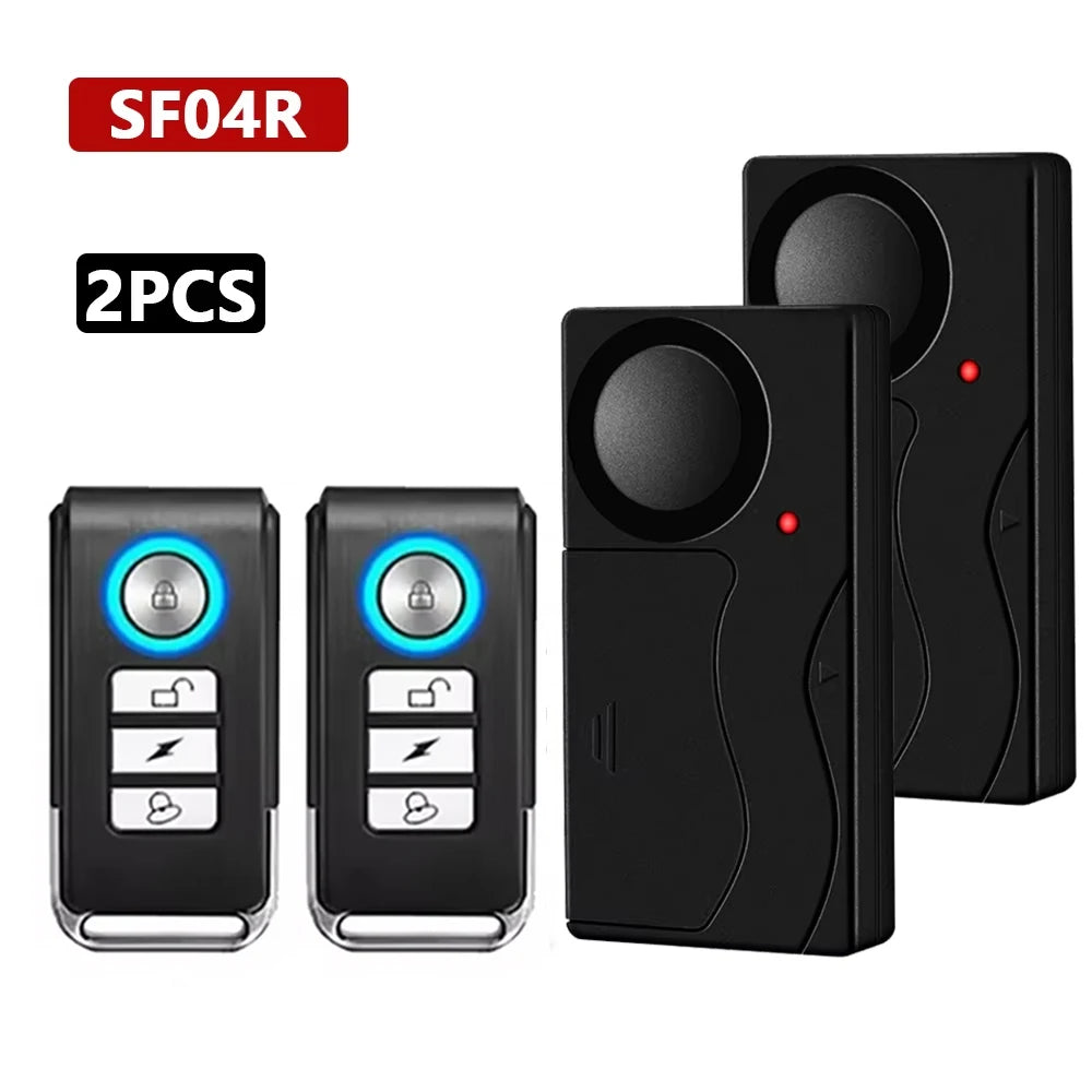 Awapow Wireless Bike Alarm With Remote Control 110dB Anti Theft